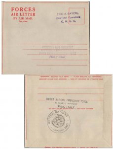 Canada Soldier's Free Mail c1962 O.N.U.C. United Nations Peacekeeping Force i...