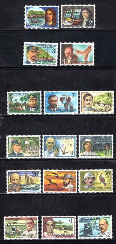 Christmas Island 69-84,  VF, Unused  CV $7.55 ....   1370025