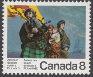 Canada - #619 Scottish Settlers - MNH