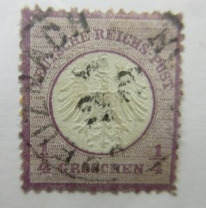 GERMANY, Scott: 1, Small Shield, USED, Lot31, Cat $85