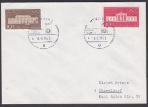 GERMANY 1972 Olympic Games cover special pmk STAMP EXHIBITION..............A2906