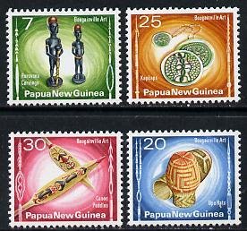 PAPUA NEW GUINEA - 1976 - Bougainville Art - Perf 4v Set - Mint Never Hinged