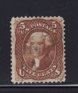 75 F-VF used neat light cancel with nice color cv $ 425 ! see pic !