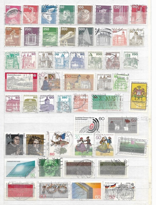 Germany180 Different Commem's, Definitives & a Souvenir Sheet 1951-1992 ...