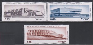 Israel,  Modern Israeli architecture (SC# 544-546) MNH SET