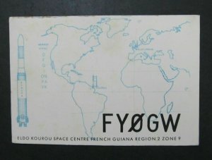 6392 Amateur Radio QSL Card Space Centre French Guiana 71-
