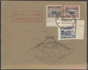 Bolivia 1930 Graf Zeppelin LZ127 Mi68C Cover Berlin Luftpost Connection 112526