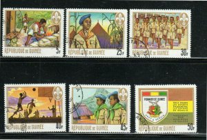 GUINEA #535-540  1969  BOY SCOUTS     MINT  VF LH  O.G  CTO