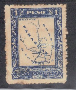 PARAGUAY SC# 254 USED 1p 1924