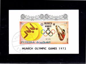 FUJEIRA  1972  MUNICH 72' WINNERSMINT  VF NH  O.G  S/S  CTO  (F5)