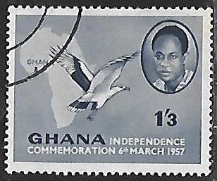 Ghana 1957 1957 Independence, 1sh3p, used, Scott #4