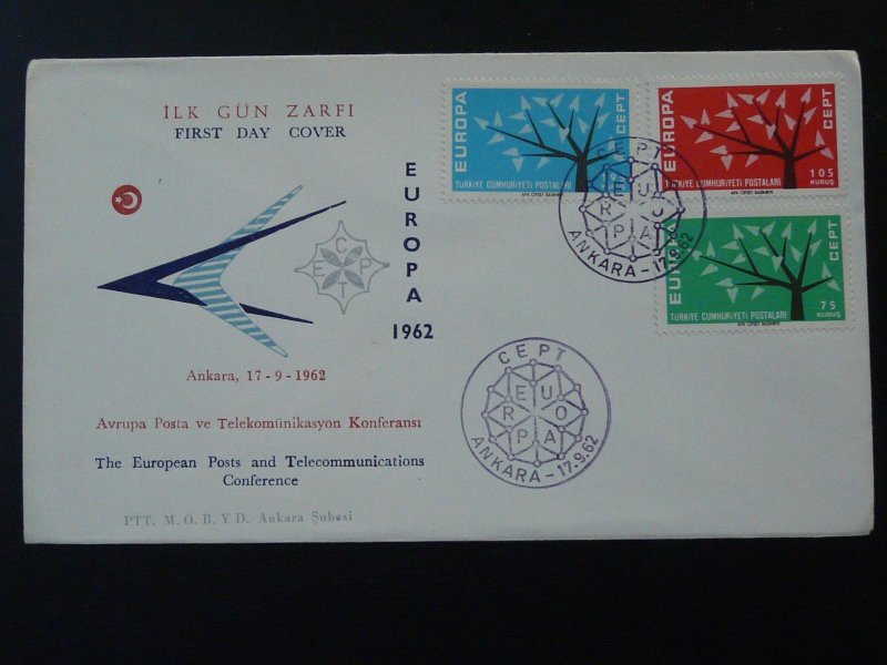 Europa Cept FDC Turkey 1962 ref 98459