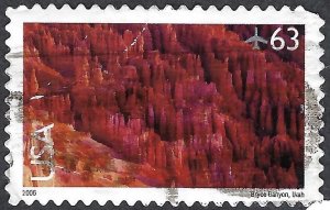 United States #C139 63¢ Bryce Canyon (2006). Used.