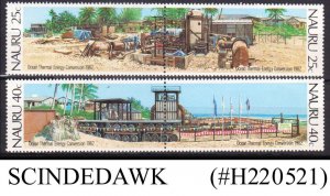 NAURU - 1982 OPENING OF THE OCEAN THERMAL POWER PLANT 4V MNH SE-TENANT