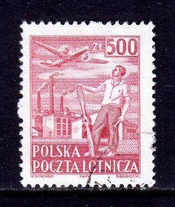 Poland - Scott #C27 - Used - Small thin - SCV $4.25