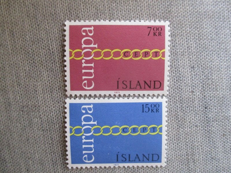 Icsland, Scott# 429-430, MNH
