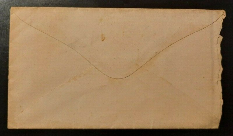 Vintage Letter Cover 1860s Orwell Vermont West Medway Massachusetts Fancy Cancel