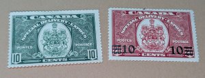 Canada Scott # e7 mh, e9 mnh