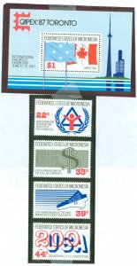 Micronesia #56-57/C28-C30 Mint (NH) Single (Complete Set) (Space)