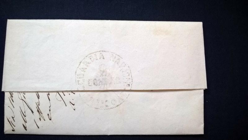 Italy 1861 Entire Letter Codigoro GUARDIA NAZIONALE - Military Postal History 