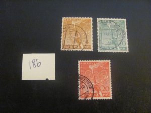 Berlin 1952 Used MI. 88-90 SET XF 45 EUROS  (186)