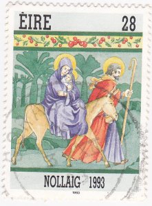 Ireland - Christmas - 1993 Flight to Egypt -  28p used