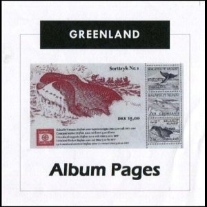 Greenland CD-Rom Stamp Album 1935-2021 Color Illustrated Album Pages