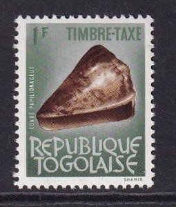 Togo   #J56  MNH  1965  shells 1fr