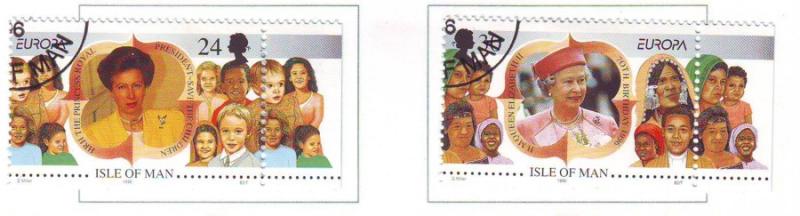 Isle of Man Sc 679-80 1996 Europa stamp set used