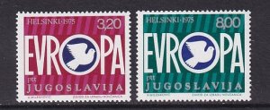 Yugoslavia   #1271-1272   MNH   1975   Europa  peace dove