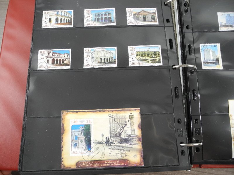 CUBA(2002-2008), Stamp Collection in stock pages(Kenmore binder)