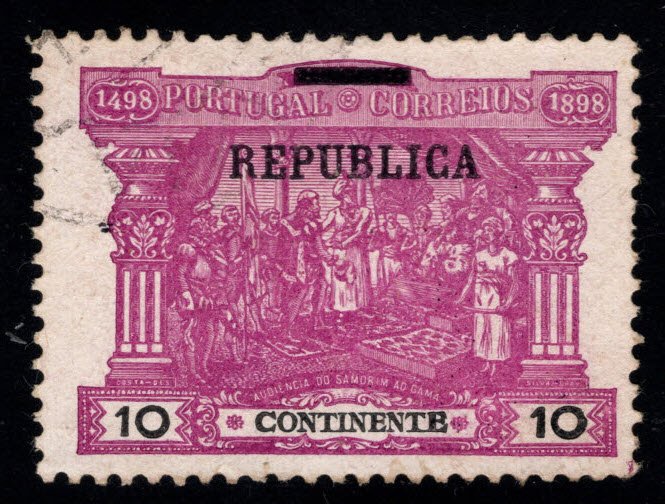 Portugal Scott 194 Used Postage due Republic Overprint set of 1911
