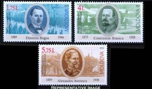 Moldova Scott 844-846 Mint never hinged.