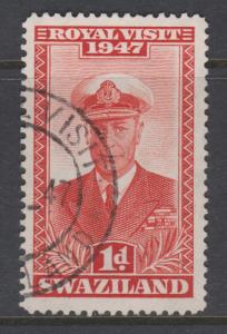 Swaziland 1947 Royal Visit Sc#44 Used