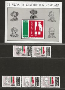 MEXICO SC# 1414-19   FVF/MNH