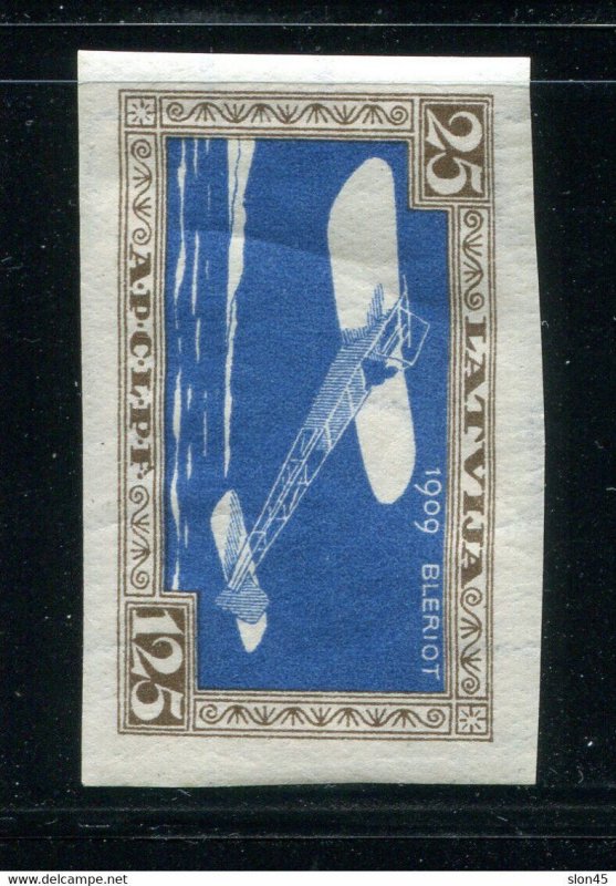 Latvia 1932 Air mail Sc CB13 Mi 214B Imperf MNH 13182