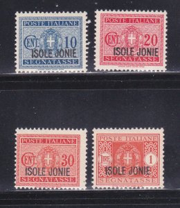 Ionian Islands NJ1-NJ4 Set MH Under Italian Occupation (C)