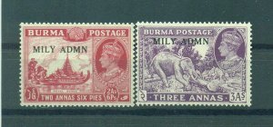 Burma sc# 35-50 mnh cat value $9.50