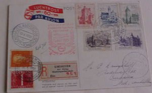 NETHERLANDS FD CARD 1951 SET 15 MAY EINDHOVEN