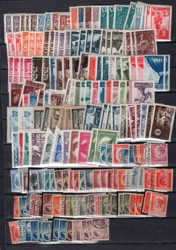 ROMANIA 1945-1960 LOVELY MINT AND USED STOCK FROM THOSE GOOD YEARS