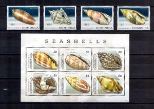 2009	Dominica	marine life shells set+klbMNH	229