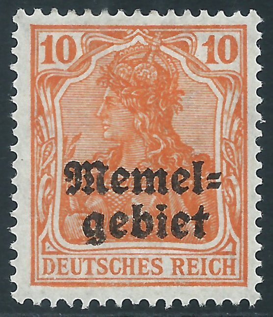 Memel, Sc #3, 10pf MH