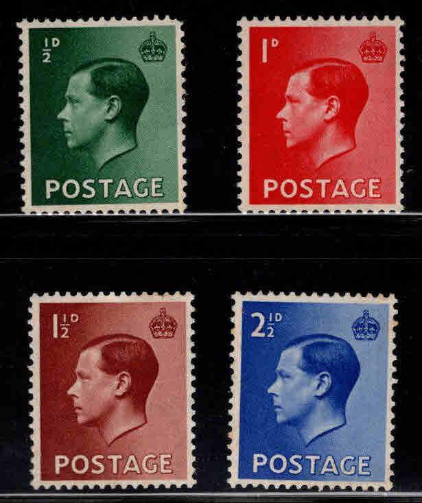 Great Britain Scott 230-233 MNH** 1936 KEVIII stamp set