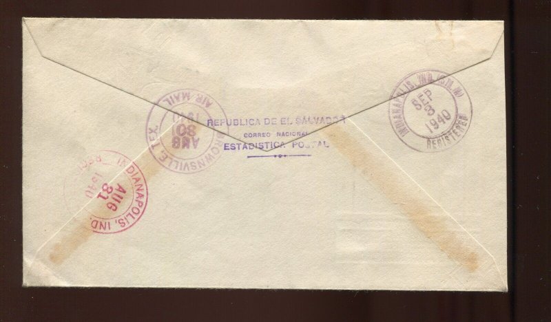 EL SALVADOR PRESIDENT MAXIMILIANO H MARTINEZ  SIGNED COVER LV1931