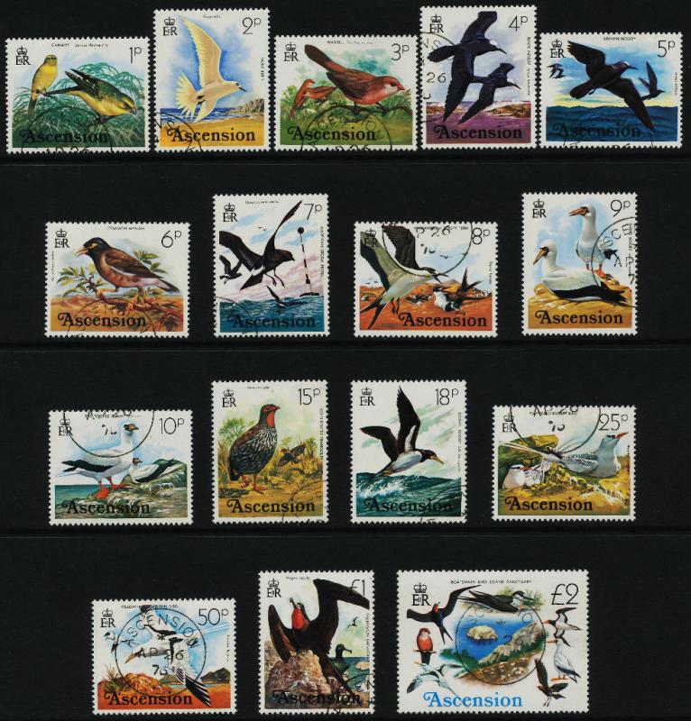 Ascension Island 196-211 used - Birds