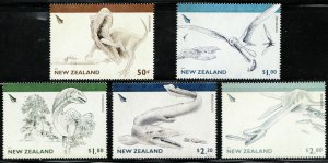 Fantastic: 2010 New Zealand Sc# 2293-97 - Dinosaurs - MNH stamp set Cv$11.85