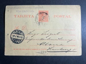 1894 Puerto Rico Postcard Cover to Altoona Hamburg Germany Rare Sender