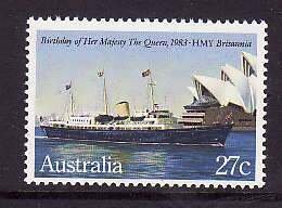 Australia-Sc#868- id12-unused NH set-Ships-QEII-57th Birthday-1983-