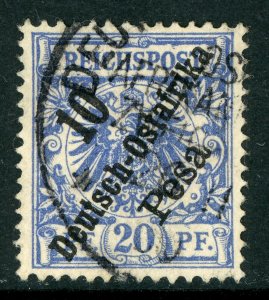 East Africa 1896 Germany 10 Pesa/20 pfg Ulra Sc #9 VFU R152