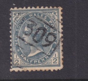 NEW SOUTH WALES,  1309 , RRRRR, PEAKHURST, c1900 1/2d. Grey.